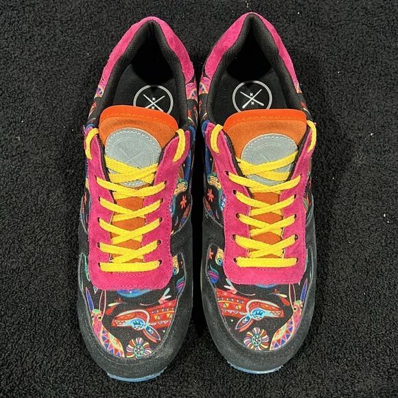 🔥 INKKAS Jogger Zocalo Suede Leather Designer Sneakers  -RARE- Women Sz 9 - EUC - Picture 5 of 15